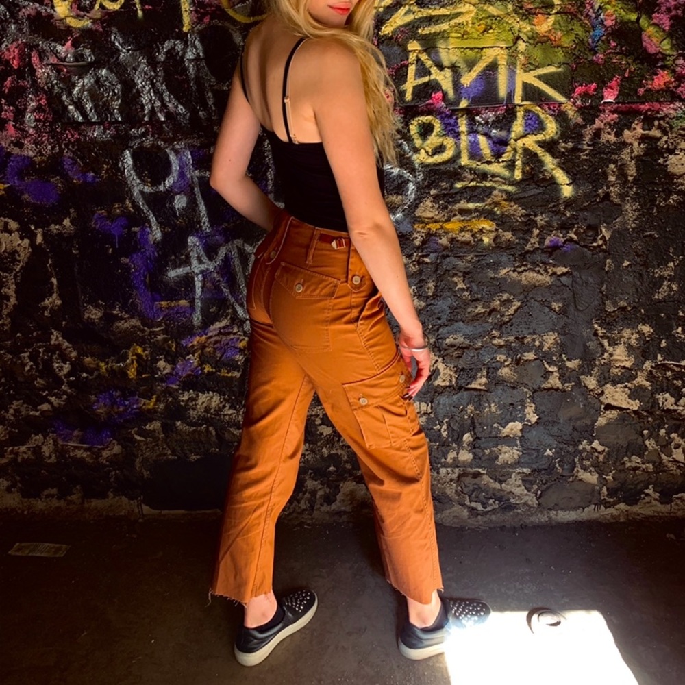 Recycled Overdyed Cropped Surplus Pant